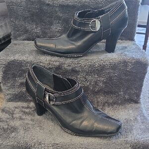 Black Heeled Ankle Boots